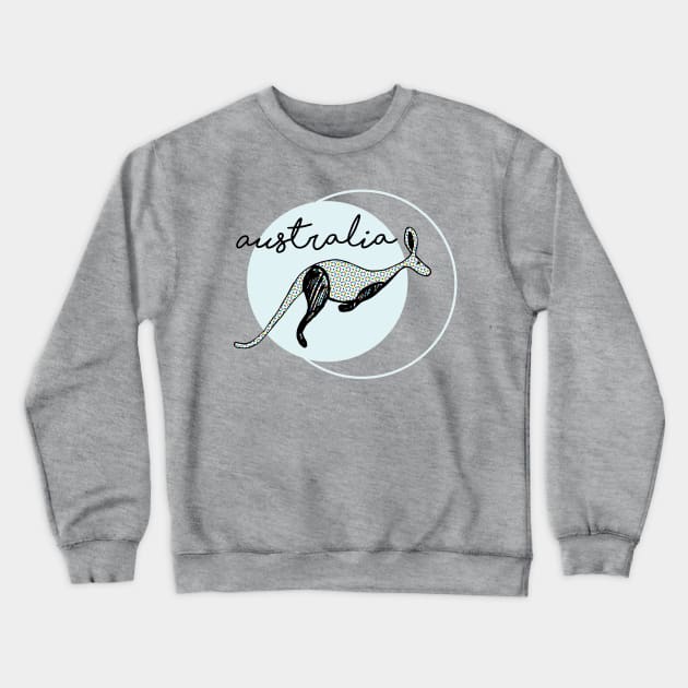 AUSTRALIA KANGAROO | POP ART | HAND DRAWN Crewneck Sweatshirt by YourGoods